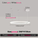 Ljojo LED Chandelier: Modern Dining Room Lighting for Bedroom, Living Room, and Study