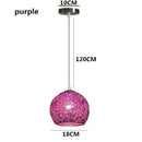 Nordic Color Macaron Aluminum Wire Chandelier | Modern Restaurant Bedside Lighting - Ljojo