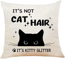 Funny Cat Mona Lisa Pillow Cover by Ljojo: Cat Lady Decor Gift for Sofa, Couch, Bed