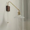 Ljojo LED Wall Lamps: Modern Style for Bedroom, Bathroom, Living Room, Walnut Copper Fixtures