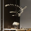 European Firework LED Chandelier for Living Room | Ljojo Pendant Lamp with Loft Hanging Lustre Fixtures