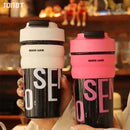 Ljojo 550ml Tritan Sports Water Bottle for Girls: Large Capacity, Double Drinking, Portable Straw Cup