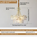 Crystal Snow Petals Chandelier | Modern Luxury Living Room Lighting by Ljojo