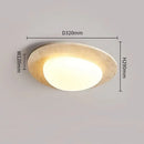 Cream Style Ceiling Light Fixture | Japanese Wabi Sabi Retro Master Bedroom Lamp by Ljojo
