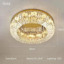 Ljojo LED Crystal Ceiling Lamp: Modern Home Decor Atmosphere Lighting