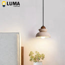 Ljojo Japanese Wabi-Sabi Travertine Pendant Light for Kitchen Island - LED E27 Hanging Lighting