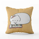 Cute Cat Pillowcase by Ljojo: Modern Design Home Decor Cushion Cover for Sofa