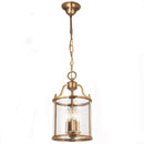 Nordic LED Birdcage Pendant Light Copper Cylinder Chandelier for Living Room by Ljojo