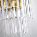 Ljojo Luxury Gold Smoky Gray Crystal Wall Sconce - Modern LED Bedside Light