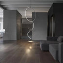 Ljojo Minimalist Pendant Light: Modern Designer Ring Lamp for Office, Living Room, Bedroom