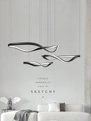 Ljojo Minimalist Nordic LED Chandelier for Modern Living Room