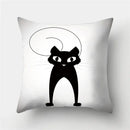Cute Cat Cushion Cover 45x45cm - Ljojo Home Decor Pillowcases