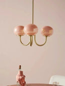 Nordic Vintage Glass LED Pendant Lights Elegant Chandelier by Ljojo