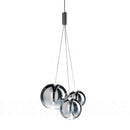 Nordic Glass Pendant Lamp Chrome Chandelier for Kitchen Dining Room by Ljojo