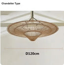 Japanese Wabi-sabi Rattan Pendant Light Chandelier for Home Decor by Ljojo