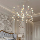 Luxury Blue Crystal Chandelier LED Pendant Light Modern Art Design Ljojo