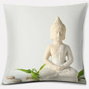 Buddha Zen Stone Flower Pillow Case for Home Office Decor Sofa Cushion Cover.