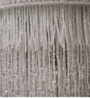 Large Tassel Crystal Chandelier - Modern Beaded Ceiling Light for Foyer and Living Room by Ljojo