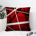 Geometric Red & Black Abstract Pillow Covers by Ljojo