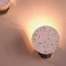 Ljojo LED Terrazzo G4 Wall Lamp in Pink for Bedroom and Living Room Decor