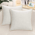 Ljojo Linen Chenille Pillow Case 50x50cm Sofa Bed Car Decorative Cushion Cover