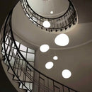Ljojo Linear Glass Ball Pendant Light Modern Luxury Interior Lighting Staircase Bedroom