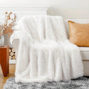 Ljojo Luxury Faux Fur Blanket for Bed Sofa Home Decor