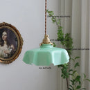Ljojo Milky Yellow Glass LED Pendant Lights - Copper Nordic Hanging Lamp