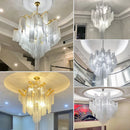 Ljojo Luxury Tassel Chandelier: Designer Aluminum Chain LED Lighting Fixtures