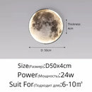 Art Moon LED Wall Lamp Modern Aisle Corridor Sconce Gallery Background Decoration by Ljojo