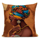 African Nation Women Portrait Pillow Cover for Home Decor by Ljojo