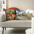 Ljojo Linen Christmas Cushions 45x45 - Modern Home Decor for Living Room and Sofa