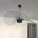 Nordic Straw Hat Pendant Lights LED Chandelier Fabric Hanging Lamps for Home Decoration by Ljojo
