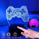 3D Game Controller Light - Birthday Gift for Children and Male Gamers - Night Light Game Decoration