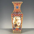 Ljojo™ Ancient Enamel Flower Bird Vase Collection - Home Desk Decor