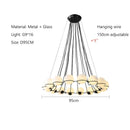 Modern Glass Bubble Master Bedroom LED Pendant Light by Ljojo - High-end Nordic Villa Chandeliers