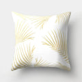 Golden Leaf Tropical Pillow Cover for Home Decor by Ljojo