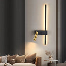 Ljojo LED Swing Spotlight Wall Lamp Adjustable for Bedside Reading or Living Room Sconce