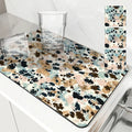 Ljojo Leopard Print Dish Drying Mat