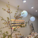 3D Print Moon Pendant Light: Creative Hanging Night Lamp by Ljojo for Restaurant/Bar Atmosphere.