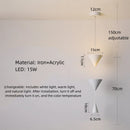 LED Pendant Light Modern Metal Bedroom Hanging Lamp by Ljojo - White Black Atmosphere Lighting