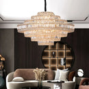 Ljojo LED Crystal Ceiling Chandeliers | Modern Luxury Designer Hanging Lamps for Living Room