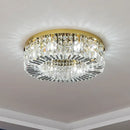 Ljojo Luxury Crystal Ceiling Chandelier LED Pendant Light for Home Decor