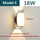 Ljojo LED Wall Light Motion Sensor Waterproof Outdoor Modern Home Garden Decor