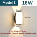 Ljojo LED Wall Light Motion Sensor Outdoor Waterproof Modern Home Garden Fixture