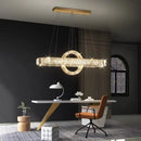 Ljojo Minimalist Crystal Pendant Light - Premium Italian Villa Hanging Fixture