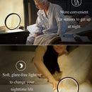 Ljojo LED Round Table Lamp with Stepless Dimming - Bedroom Night Light
