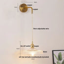 Ljojo LED Wall Lights Bar Clear Glass Bedside Lamp Stair Light Fixtures