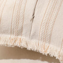 Boho Fringed Edge Striped Pillow Covers 30x50 for Living Room Sofa by Ljojo
