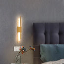 LED Copper Line Pipe Wall Sconce for Bedroom & Living Room by Ljojo